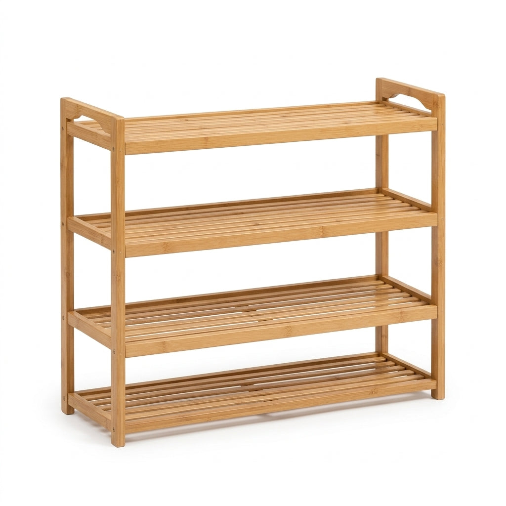 Alviorens™ Bamboo 3-Tier Shoe Storage Rack