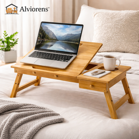 Alviorens™ Bamboo Adjustable Laptop Desk