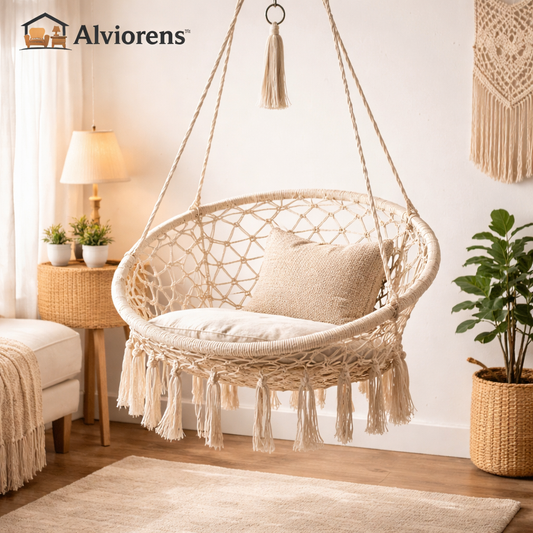 Alviorens™ Macramé Hanging Hammock Chair