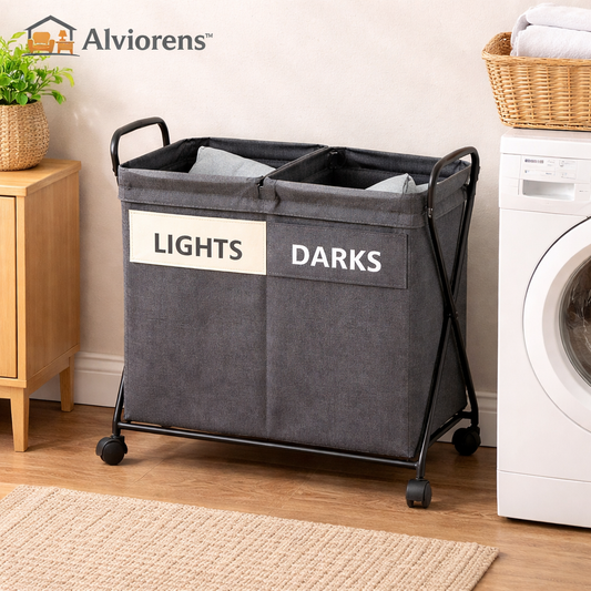 Alviorens™ Dual Compartment Laundry Hamper