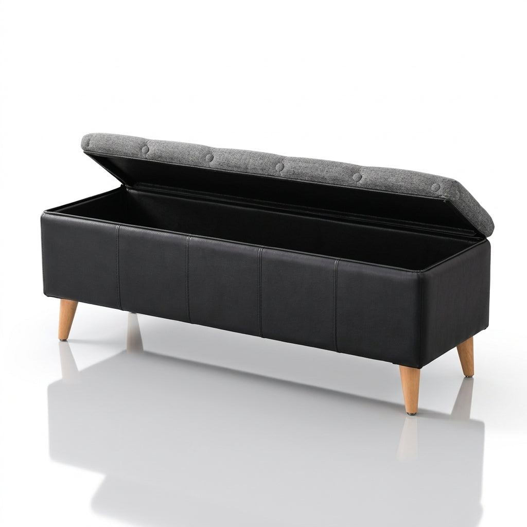 Alviorens™ Upholstered Storage Ottoman Bench